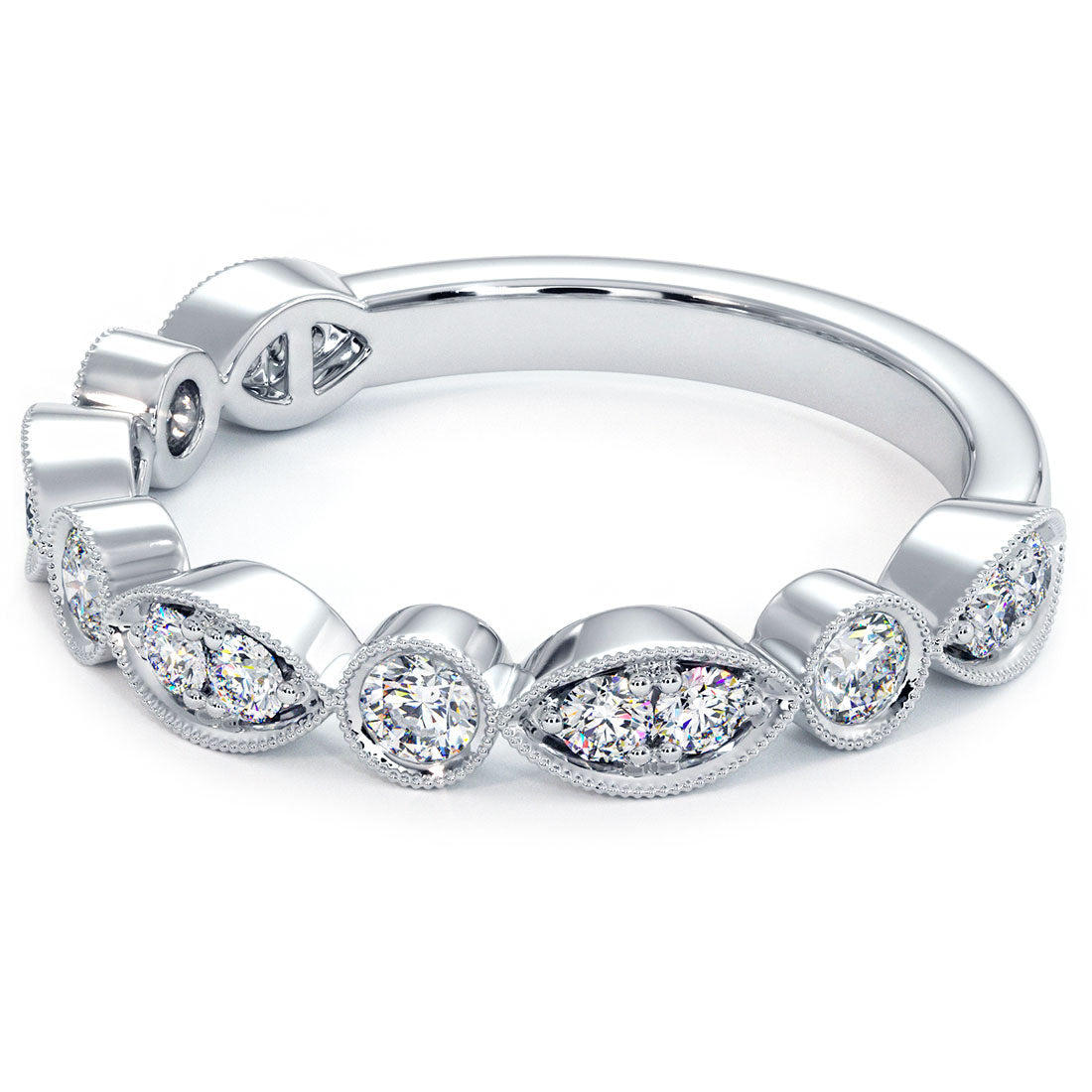 Infinite Love Moissanite Diamond Anniversary Rings