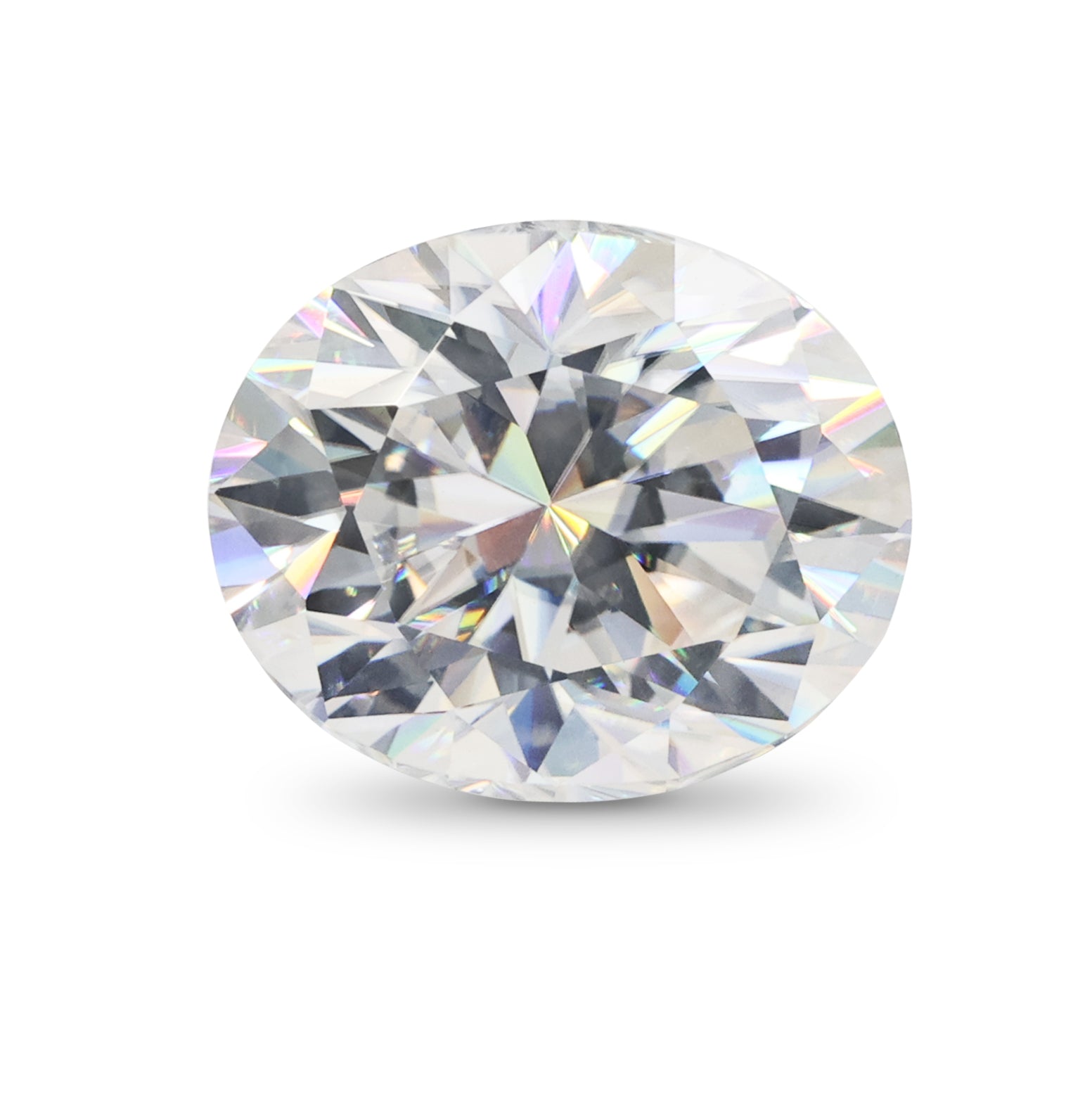 Oval Perfect Polished Oval Cut Moissanite Diamond