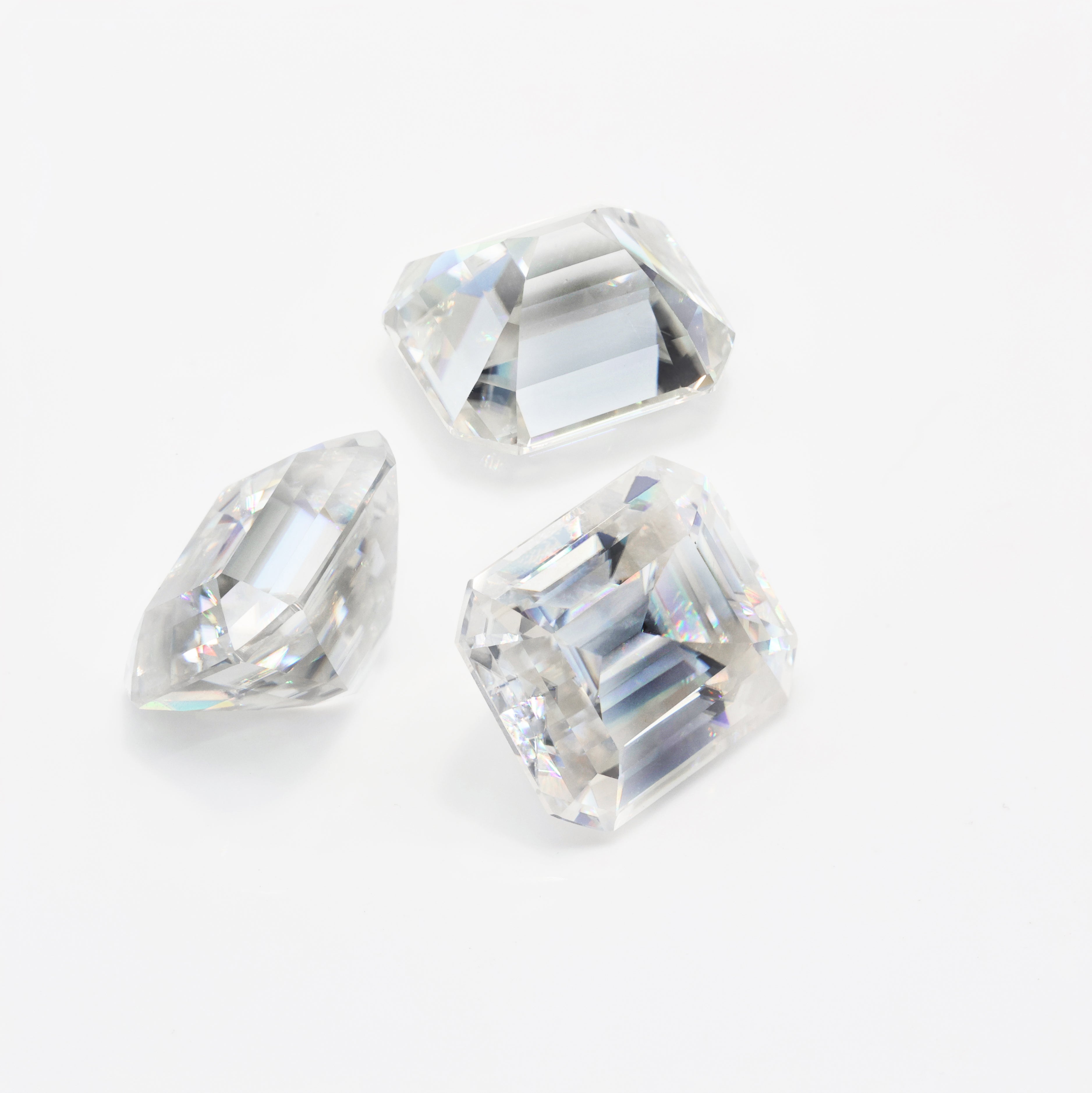 Emerald Perfect Polished Emerald Cut Moissanite Diamond