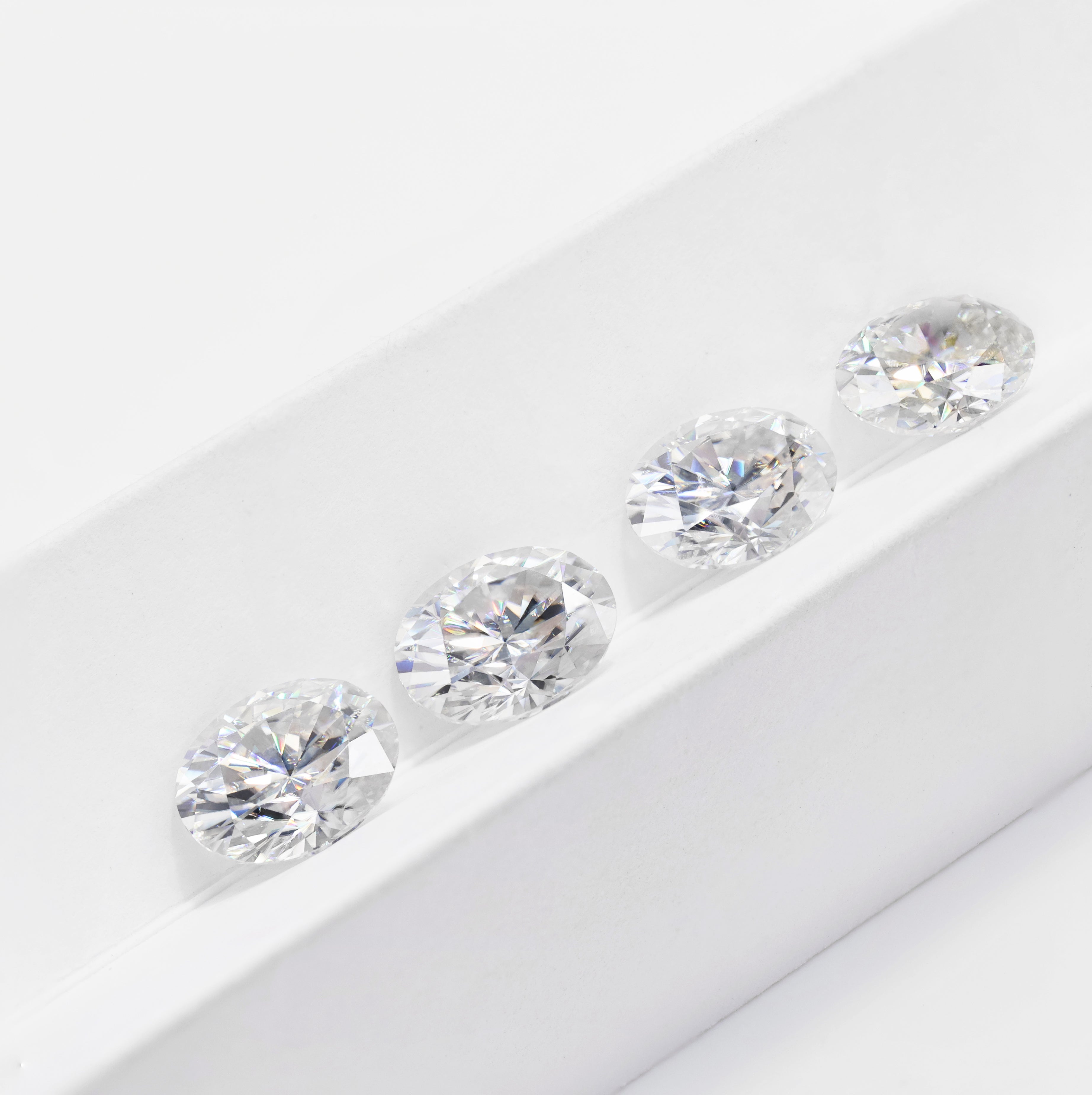 Oval Perfect Polished Oval Cut Moissanite Diamond