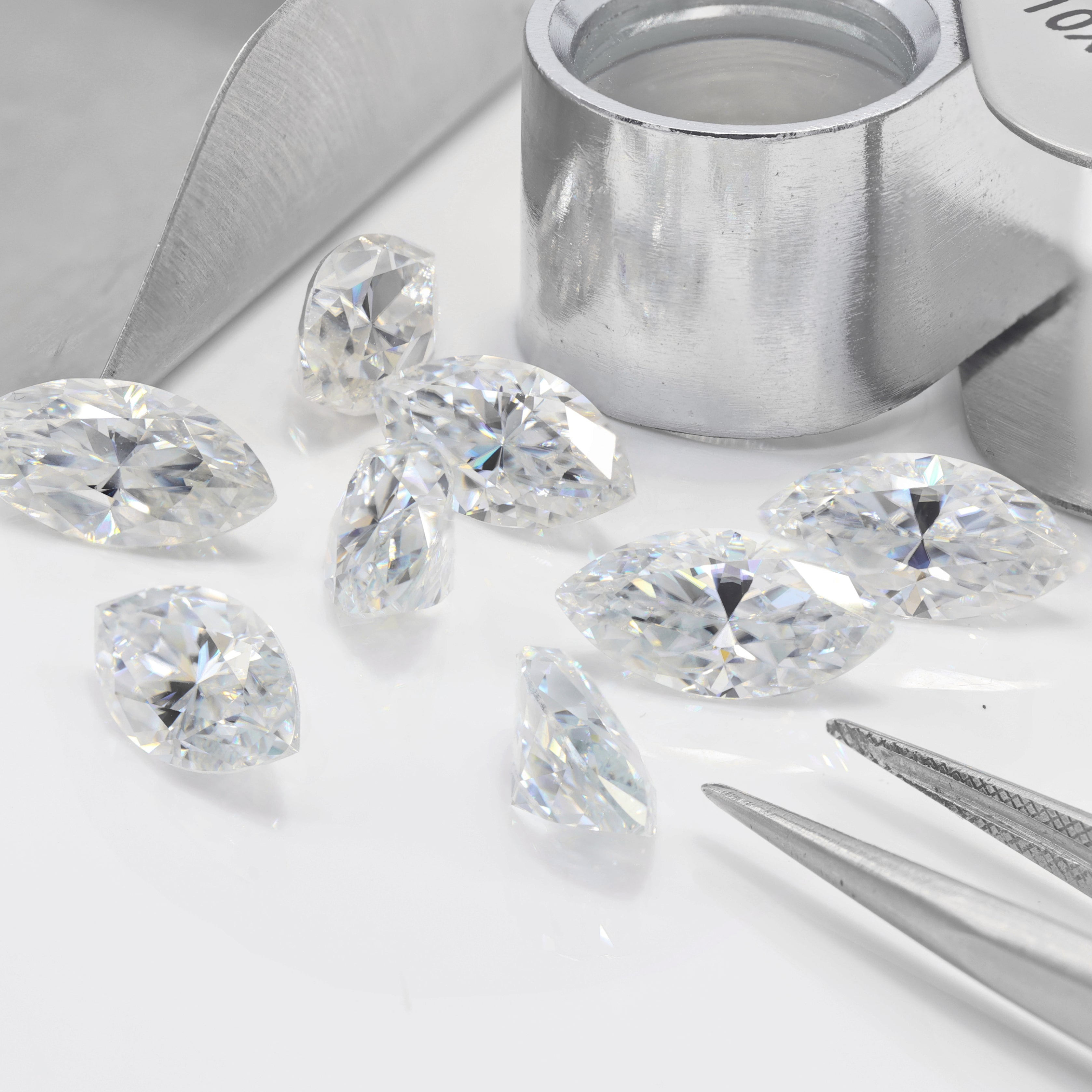 Marquise Perfect Polished Marquise Cut Moissanite Diamond