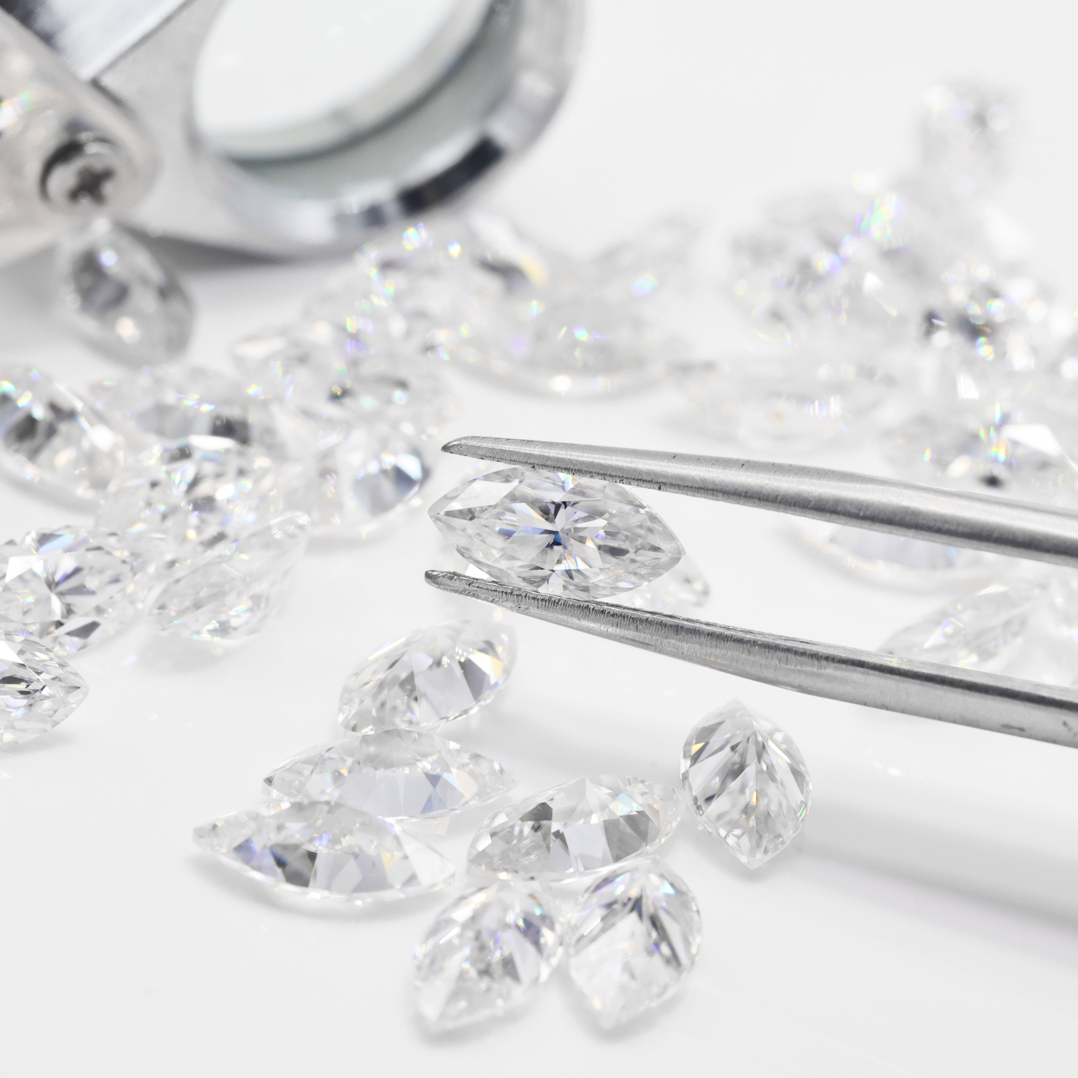 Marquise Perfect Polished Marquise Cut Moissanite Diamond