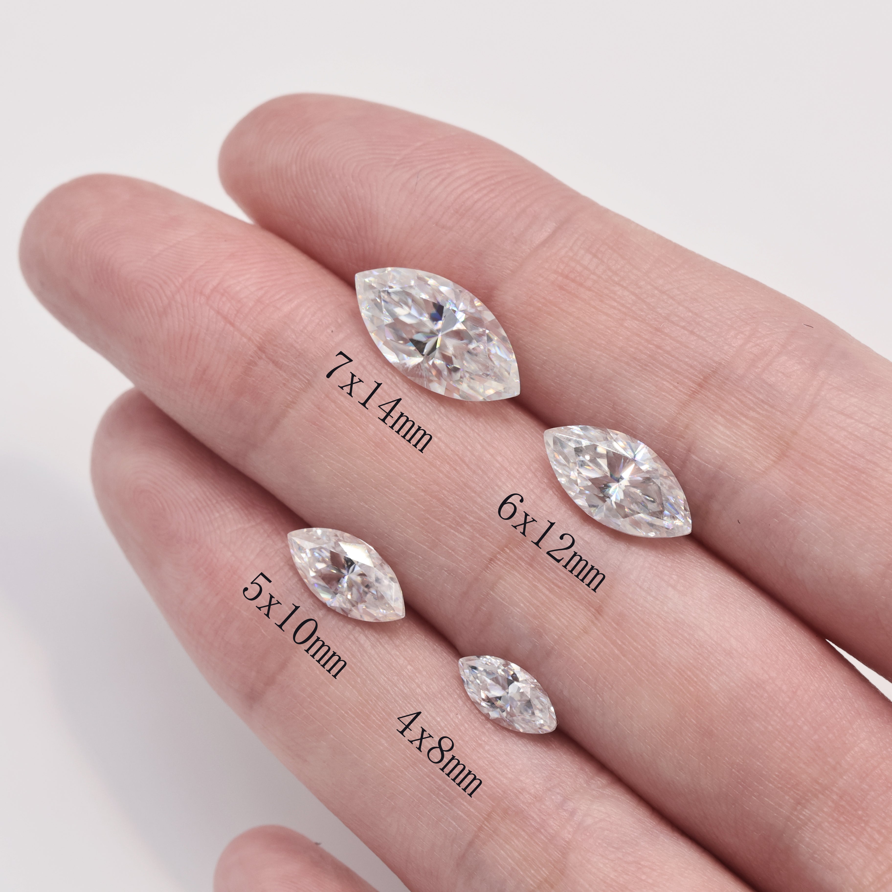 Marquise Perfect Polished Marquise Cut Moissanite Diamond