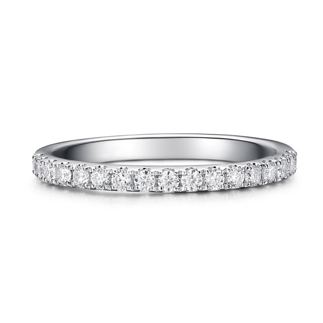 Manhattan Petite Moissanite Wedding Band