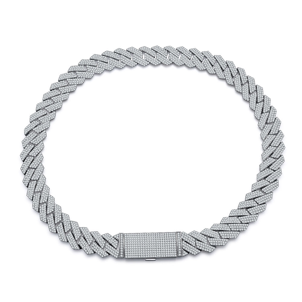 Cuban Chain 3 Row Moissanite Hiphop Jewelry