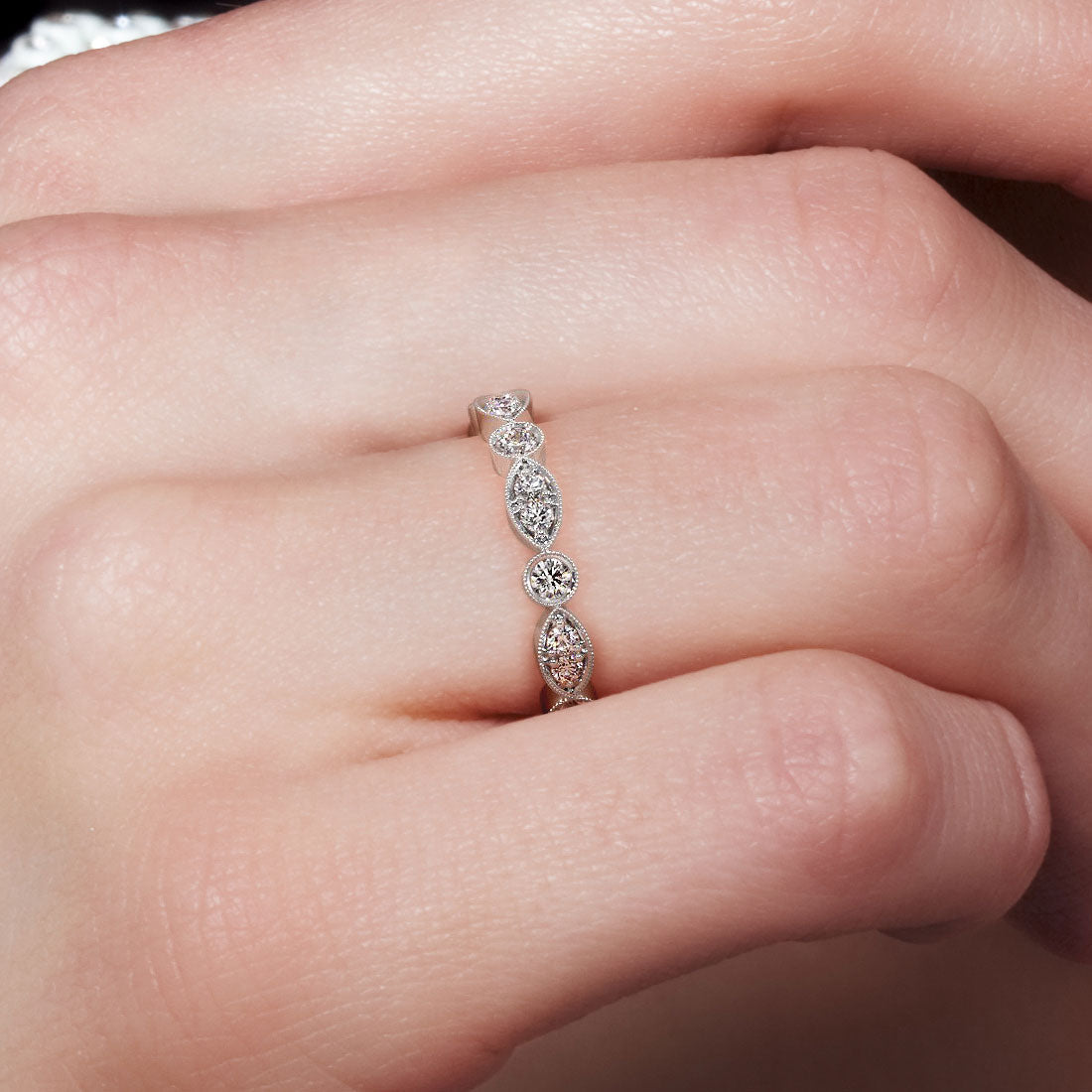 Infinite Love Moissanite Diamond Anniversary Rings