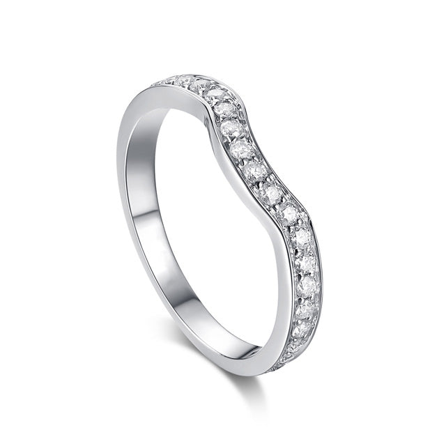 Angelix Moissanite Diamond Wedding Band