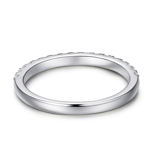 Manhattan Petite Moissanite Wedding Band