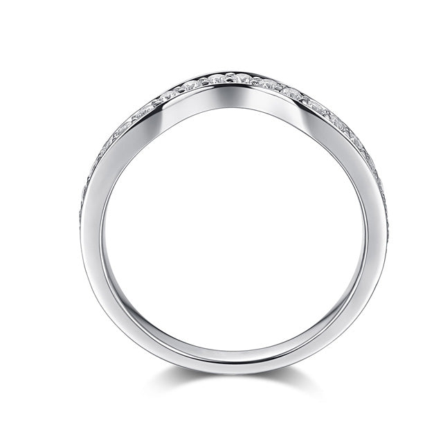 Angelix Moissanite Diamond Wedding Band