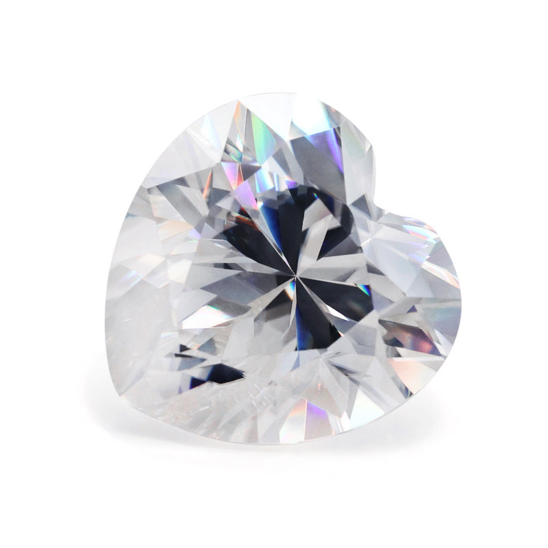Hearth Perfect Polished Hearth Cut Moissanite Diamond