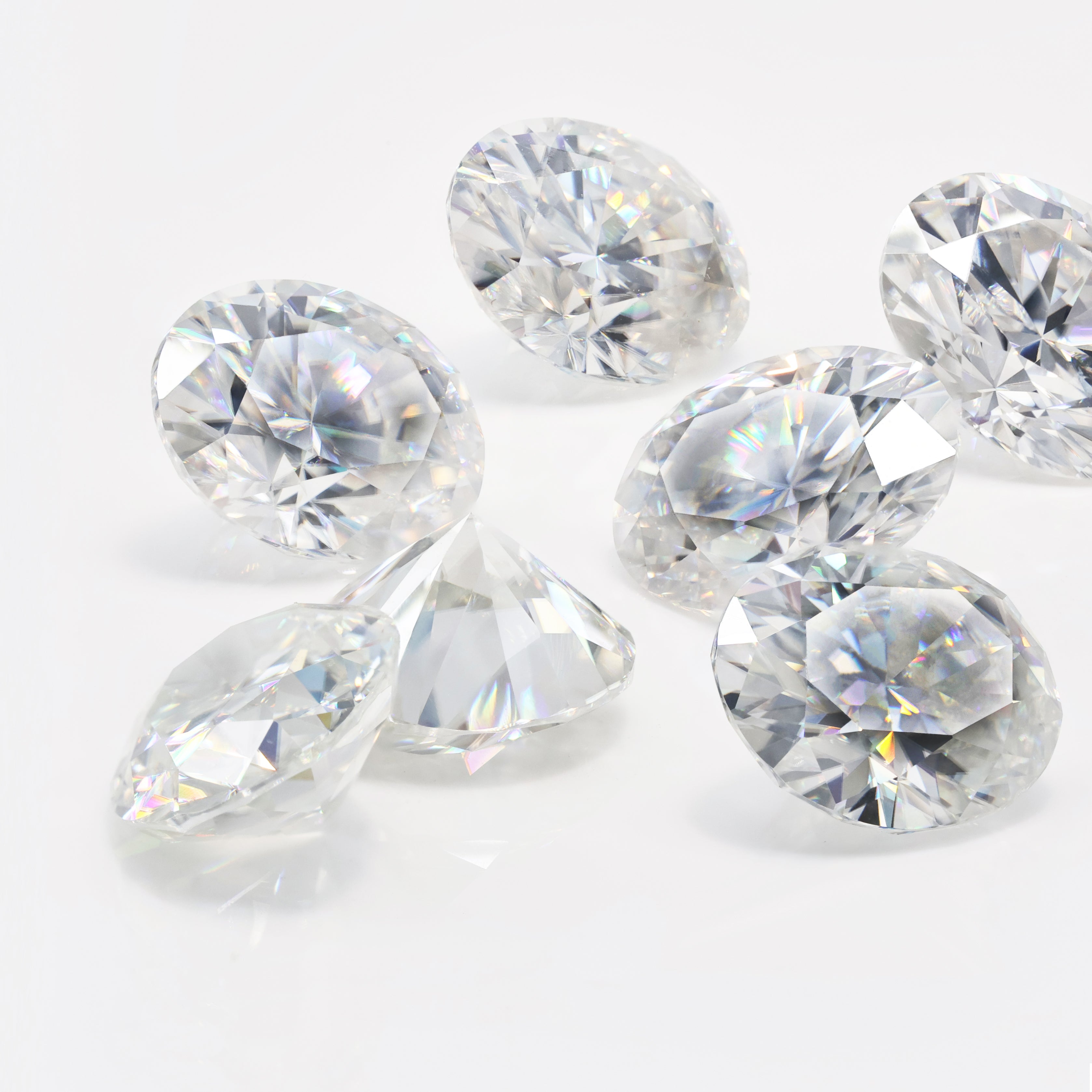 Oval Perfect Polished Oval Cut Moissanite Diamond