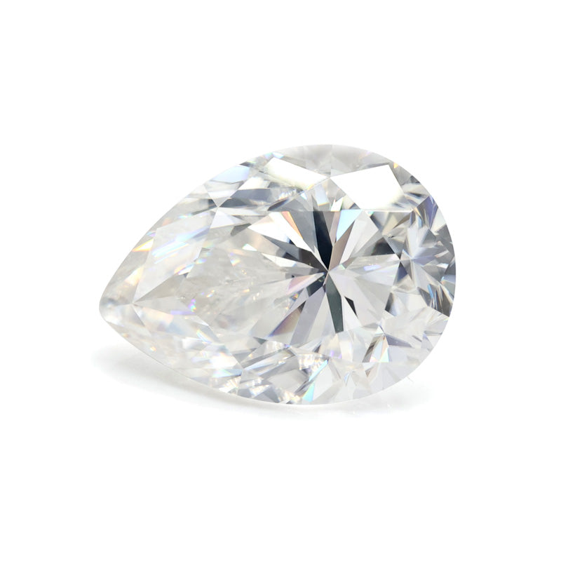 Pear Perfect Polished Pear Cut Moissanite Diamond