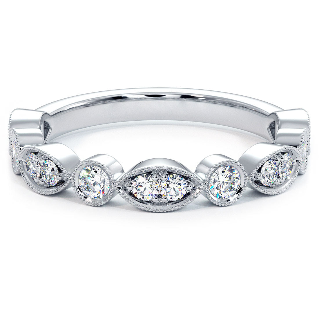 Infinite Love Moissanite Diamond Anniversary Rings